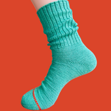Load image into Gallery viewer, Unisex Organic Cotton Sweater Socks. Sustainable product